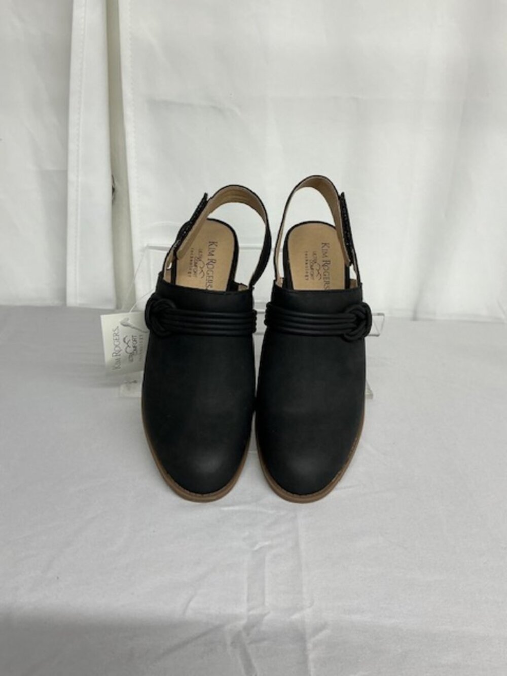 Kim Rogers Black Slingback Clog Mules - Size 9 Medium